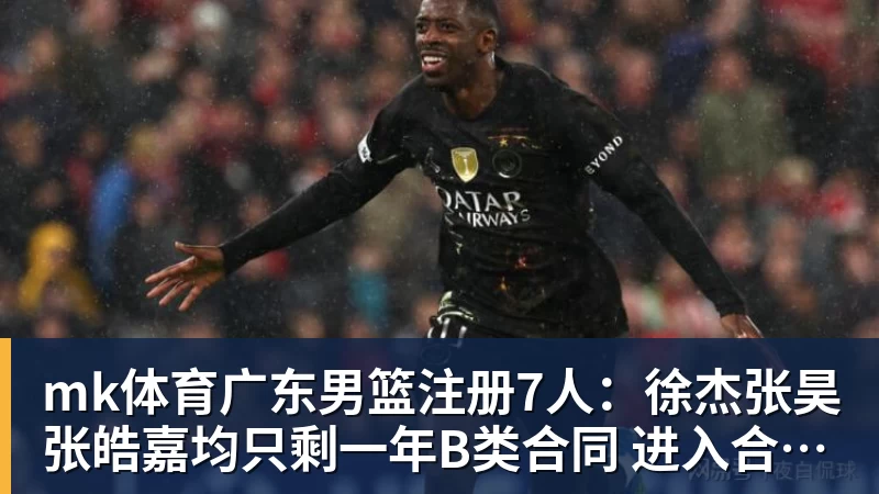 mk体育广东男篮注册7人：徐杰张昊张皓嘉均只剩一年B类合同 进入合同年